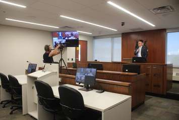 The Provincial Offences Court located at 400 City Hall Square, August 24, 2022. (Photo by Maureen Revait) 