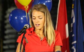 University of Windsor celebrates local Olympians with celebratory send-off, July 26, 2016. (photo by Maureen Revait) 