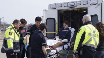 Lambton College mass casualty simulation. April 5, 2019 Photo by Melanie Irwin