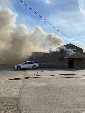 Chatham-Kent fire crews respond to a fire on Inshes Avenue in Chatham. May 19, 2021. (Photo courtesy of Chatham-Kent Fire and Emergency Services)
