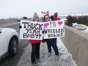 Comber trucking convoy. January 27, 2022. (Photo by Paul Pedro)