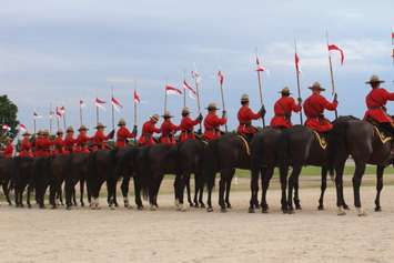 During the 2016 RCMP Musical Ride performance at the Dresden raceway. August 24, 2016. (Photo by Natalia Vega)