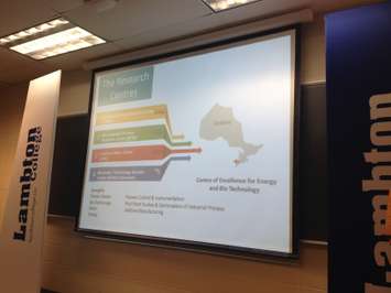 Lambton College presentation on the new Centre of Excellence in Energy and Bio-Industrial Technologies June 11, 2015 (BlackburnNews.com Photo by Briana Carnegie)