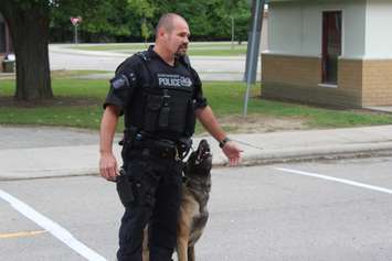 CKPS K9 Handler Rick Bertok with dog 