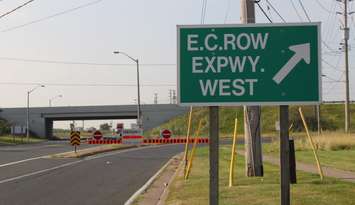 Jefferson Blvd. at the E.C. Row Exwy. in Windsor July 29, 2015. (Photo by Adelle Loiselle)
