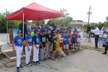 The sod-turning for Farrow Riverside Miracle Park attracted a large and diverse crowd on Wednesday. August 8, 2018. (Photo by Paul Pedro)