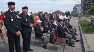 45 young students from Normandy commemorated Canadian soldiers who fell in the liberation of France during World War II.  August 18, 2015 (BlackburnNews.com Photo by Briana Carnegie)