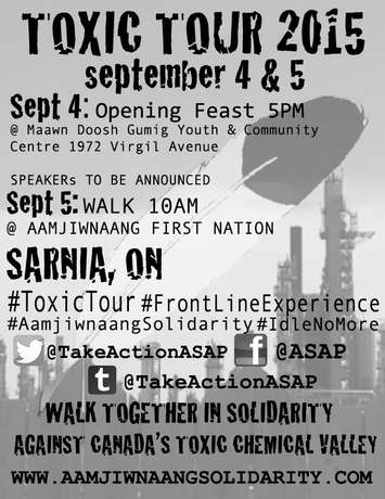 Toxic Tour March September 4 and 5 2015 poster