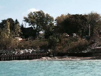 Brights Grove Shoreline Work. Photo by Sue Storr.