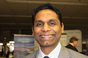 Rakesh Naidu from the Windsor Essex Economic Development Corporation.  (Photo by Adelle Loiselle)