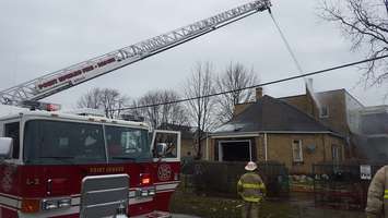 Forest Apartment Fire Monday March 29, 2016.  Photo by Point Edward Fire Dept. via Facebook.