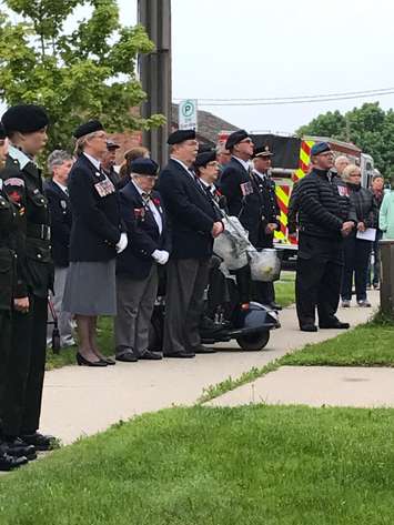 Sarnia holds a ceremony to mark the 75th anniversary of D-Day - June 6/19 (Blackburnnews.com photo by Sue Storr)