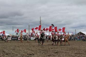 The Canadian Cowgirls performing on the last day of the 2018 IPM. September 22, 2018. (Photo by Natalia Vega).