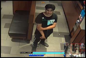Police are hoping to speak to this individual after a counterfeit bill was passed at a Saugeen Shores business. (Photo courtesy of the Saugeen Shores Police Service)