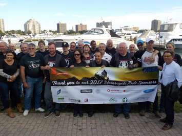 Realtors participating in the Ontario Realtors Care Foundation's  Motorcycle Ride For Charity. July 5, 2017 (Photo courtesy of Steve Park)
