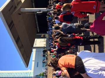 The Windsor Spitfires were greeted by hundreds of fans during the team's Mastercard Memorial Cup championship parade, May 31, 2017. (Photo courtesy of Colin Botten)