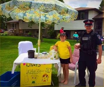 Libby’s Lemonade Stand’ raises $2,340. June 5, 2107. (Photo courtesy of CKPS)