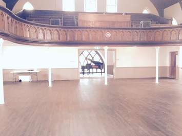 Interior space in The Kent 1874 formerly Chatham Baptist Church July 21 2015 (Photo by Simon Crouch) 