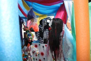The 6th edition of Reaper's Gate Haunted Backyard Maze is put on at 3150 California Ave. in Windsor in support of Street Help. Photo taken October 21, 2016. (Photo by Ricardo Veneza)