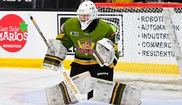 Charlie Larocque (Photo via Logan Taylor/OHL Images)