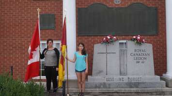 45 young students from Normandy commemorated Canadian soldiers who fell in the liberation of France during World War II.  August 18, 2015 (BlackburnNews.com Photo by Briana Carnegie)