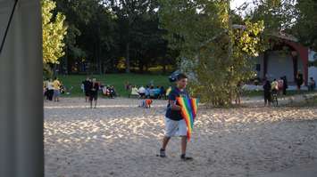 Kites were flown as the symbol of World Suicide Prevention Day at Canatara bandshell. September 10, 2015 (BlackburnNews.com Photo by Briana Carnegie)