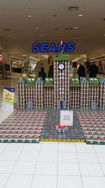 CANstruction 2016. Parliament. BlackburnNews.com photo by Stephanie Chaves.