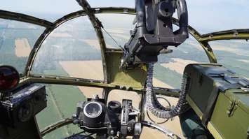 View from the nose of the B-25 
