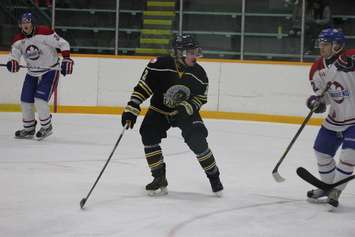 The Wallaceburg Lakers face the Lakeshore Canadiens on Oct. 5, 2016. (Photo courtesy of Jocelyn McLaughlin)