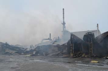 Ruins of front of building (blackburnnews.com photo)