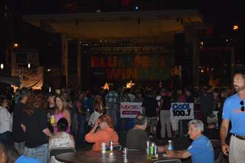 Music performers and music lovers gather at Windsor's Riverfront Festival Plaza for the 21st annual Bluesfest. (Photo by Blackburn Radio's Summer Patrol)