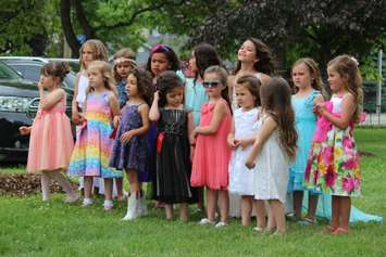 Youngest group competing in the LaSalle Strawberry Festival pageant, June 11, 2015. (Photo by Jason Viau)