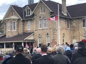 Remembrance Day in Kincardine on November 11, 2021 (Photo by Fiona Robertson)