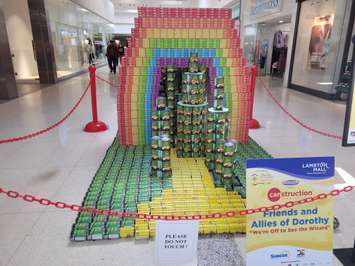 CANstruction Mar 5, 2023. Blackburn Media photo by Stephanie Chaves.