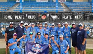 The Sarnia Brigade 16U team wins the 2026 Great Lakes World Series (Photo courtesy of Jamie Downton)