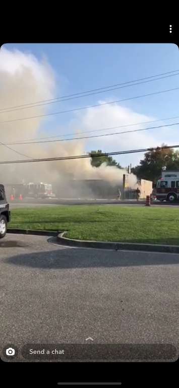 Fire at Twigg's Bar & Grill in Emeryville on September 30, 2019. 
 (Photo courtesy Jeff Thibert)