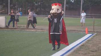 New mascot of the Sanria Imperials, King Perry the First. August 6, 2016. Photo by Jake Jeffrey (www.blackburnnews.com)