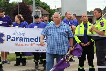 Paramedics protest CK`s proposed blending of Fire and EMS services, June 13, 2016 (Photo by Caryn Ceolin)