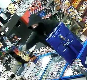 Police are looking for this woman following a robbery at a convenience store on California Avenue in Windsor, November 29, 2018. (Photo courtesy of the Windsor Police Service)