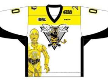 Sting Star Wars Jerseys worn Saturday are being auctioned off for the Inn of the Good Shepherd.