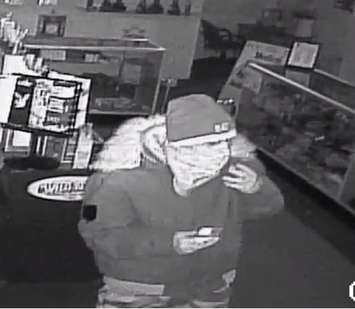 One of the suspects in a break in at the 420 Shop in London. Photo provided by London police.
