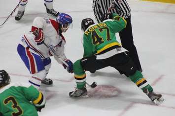 The Wallaceburg Lakers take on the Lakeshore Canadiens, December 9, 2015. (Photo courtesy of Jocelyn McLaughlin)