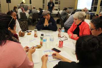 Locals attend the public consultation in Windsor, as part of the province-wide Independent Police Oversight Review, on November 15, 2016. (Photo by Ricardo Veneza)