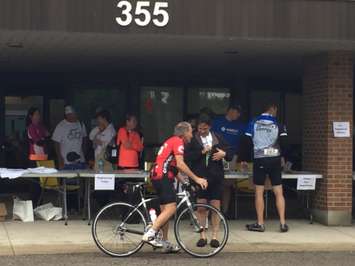 Local residents gather at the Children’s Treatment Centre of Chatham-Kent for the second annual Chatham-Kent Cycling Festival, June 20, 2015. (Photo by the Blackburn Radio Summer Patrol)
