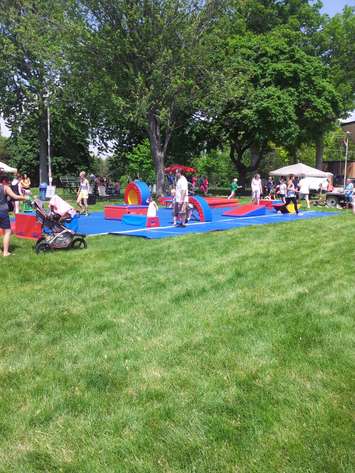 Local residents flock to the CK Youth Festival at Chatham's Tecumseh Park, May 30, 2015. (Photo by Blackburn Radio's Summer Patrol)