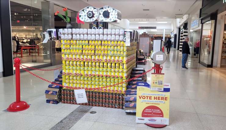 CANstruction at Lambton Mall. March 4, 2024. (Photo by Stephanie Chaves)