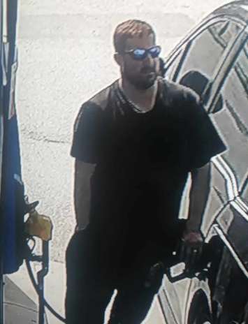CK police are looking for the public's help to identify this man in connection with a gas theft investigation. (Photo courtesy of CK police)