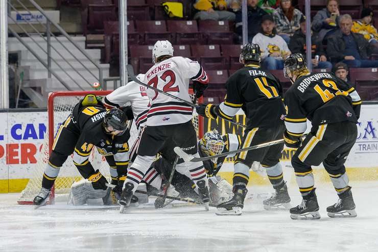 Guelph Storm at Sarnia, February 12, 2025. Photo by Metcalfe Photography. 