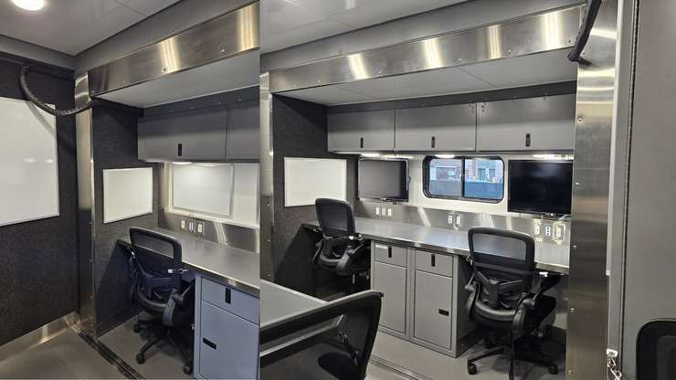 The interior of Sarnia's Mobile Command Unit. May, 2025 Image courtesy of the Sarnia Police Service.