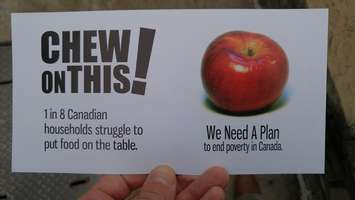 Chew on This card. October 13, 2017 (Photo by Colin Gowdy)